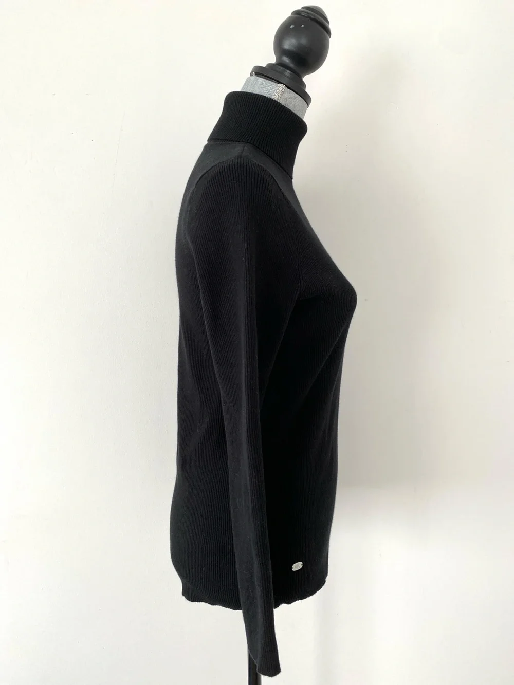 Lauren Ralph Lauren Black Ribbed Turtleneck Sweater 2X Preppy Classic Basic